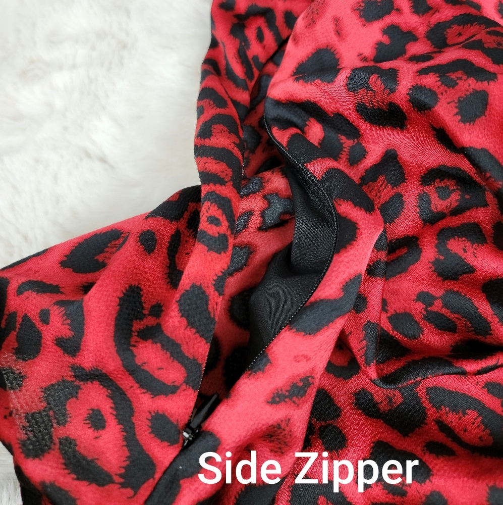 Leopard Print Ruffle Top - Picture 10 of 11